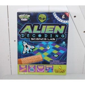 Alien Decoding Science Lab- 4 experiments to complete -age 6+ -NEW IN BOX